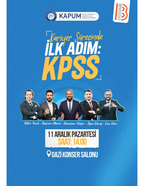 Kariyer Sürecinde İLK ADIM: KPSS-1