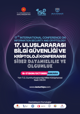 17. Uluslararası Bilgi Güvenliği ve Kriptoloji Konferansı