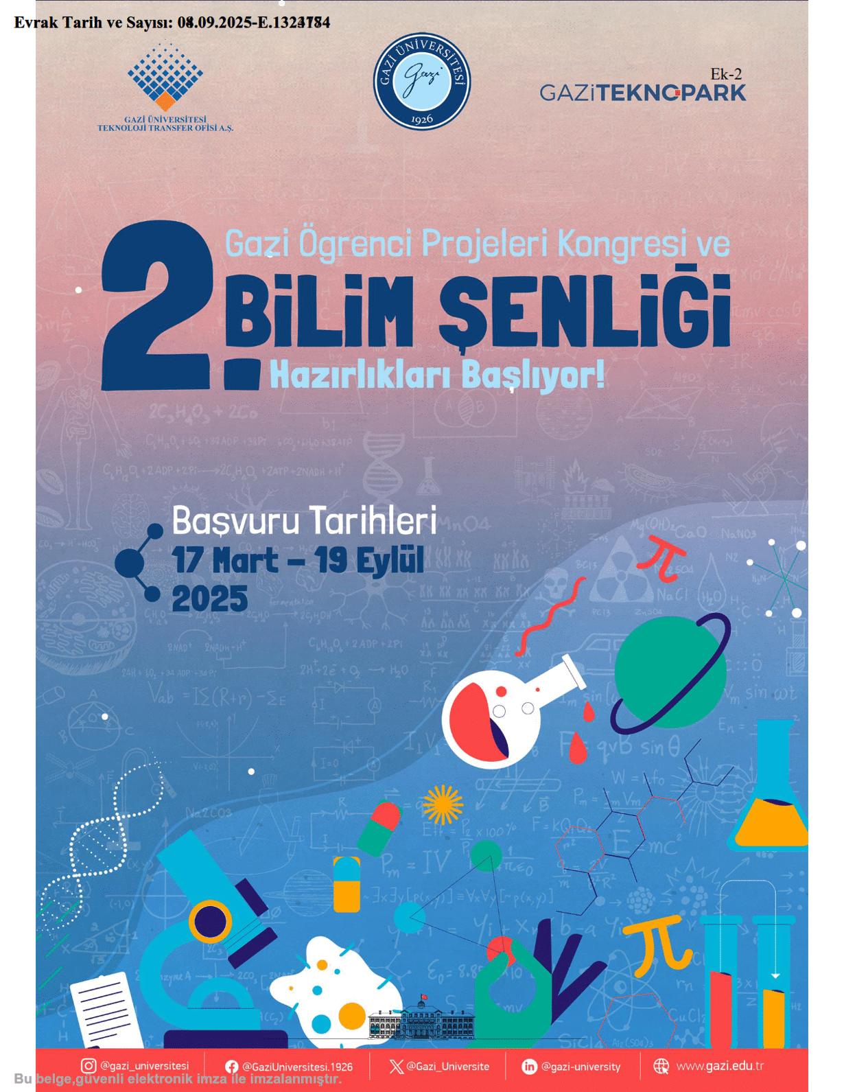 2. Gazi Öğrenci Projeleri Kongresi ve Bilim Şenliği-1