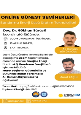 Online GÜNEST Semineri