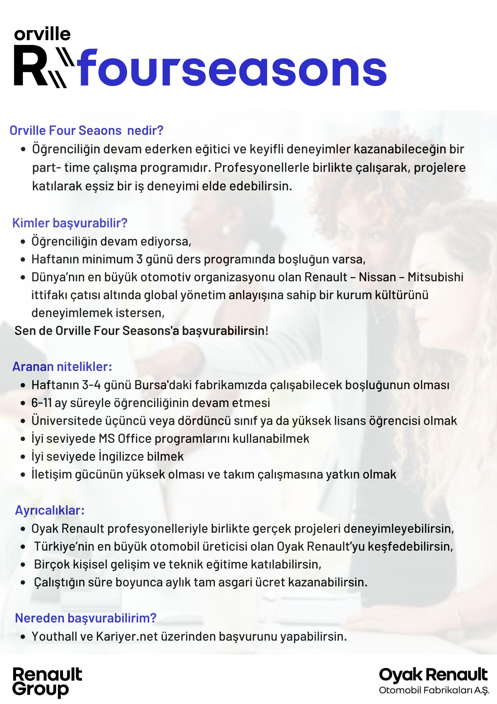  Orville 4 Seasons Part Time Çalışma Programı Broşür-1