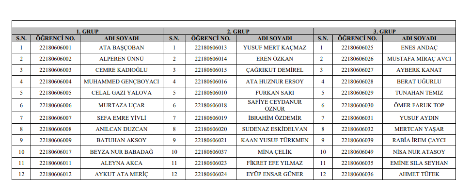 1.sınıf ders kaydı 1-1