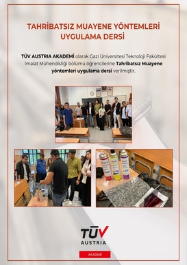 TAHRİBATSIZ MUAYENE YÖNTEMLERİ UYGULAMA DERSİ