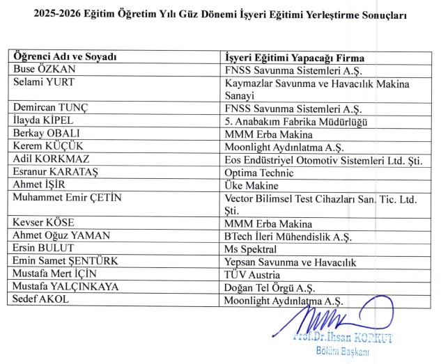 2025-2026 güz dönemi işyeri eğitimi tercih listesi -1
