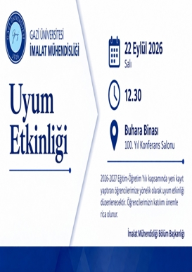 2026-2027 GÜZ DÖNEMİ BÖLÜM UYUM ETKİNLİĞİ