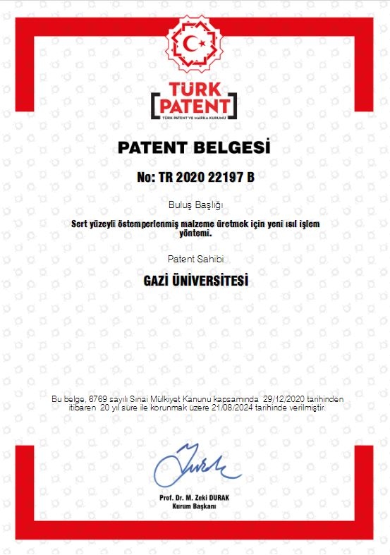 Hasan Hasırcı patent-1