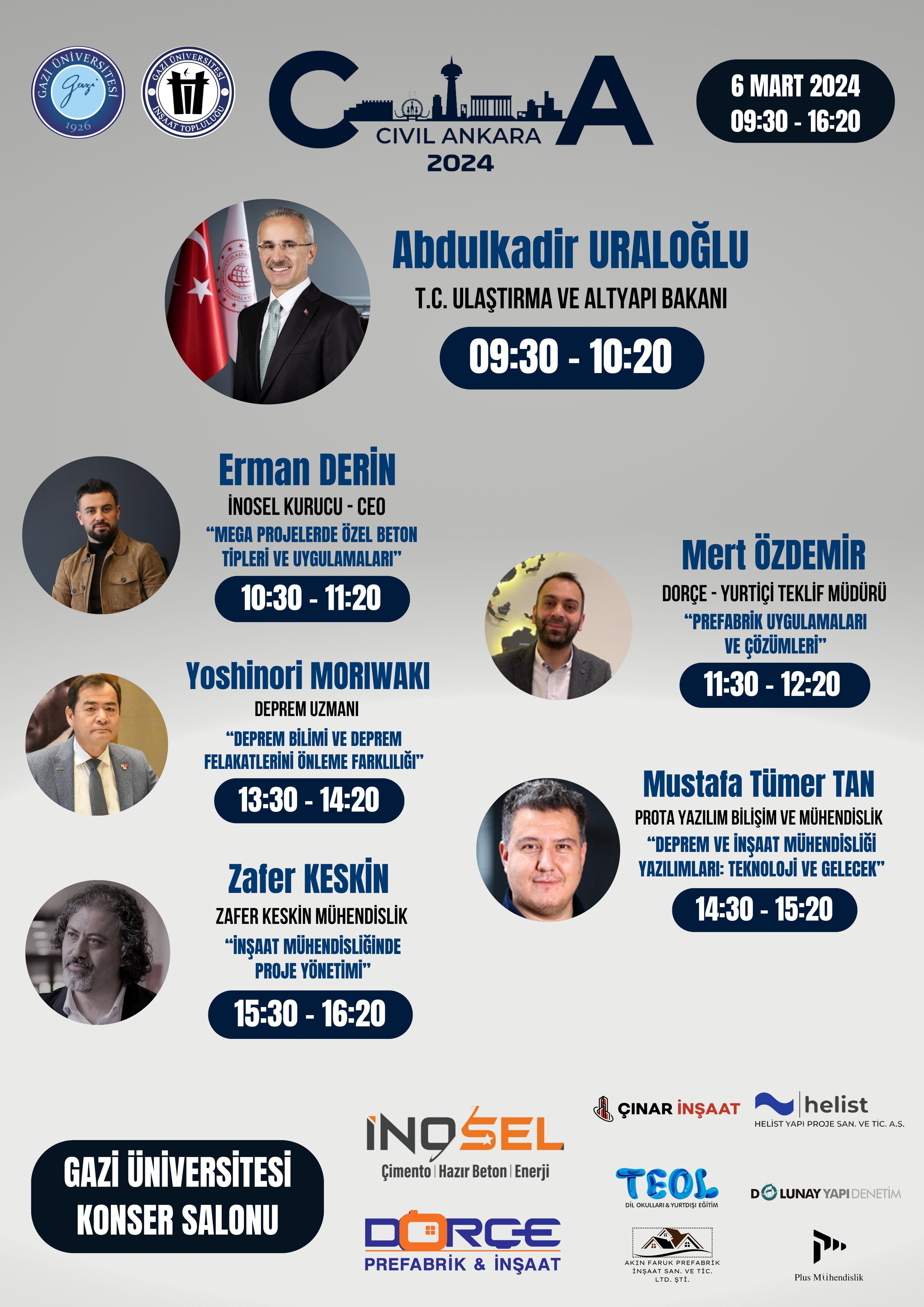 Teknoloji Fakültesi İnşaat mühendisliği Bölümü  Civil Ankara 2024