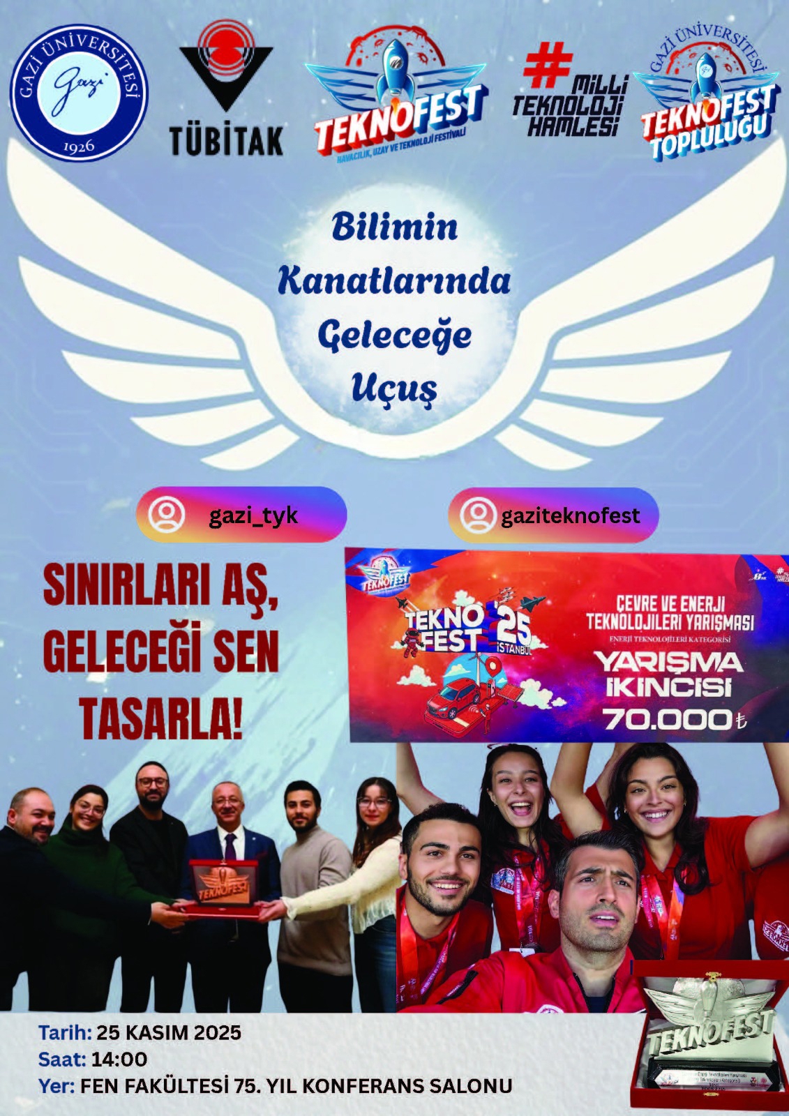 Gazi TEKNOFEST Bilimin Kanatlarında Geleceğe Uçuş Konferansı-1