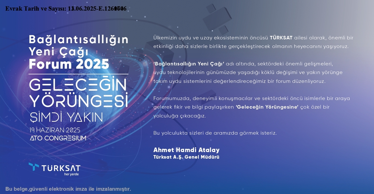 Bağlantısallığın Yeni Çağı Forum 2025 - Geleceğin yörüngesi-1