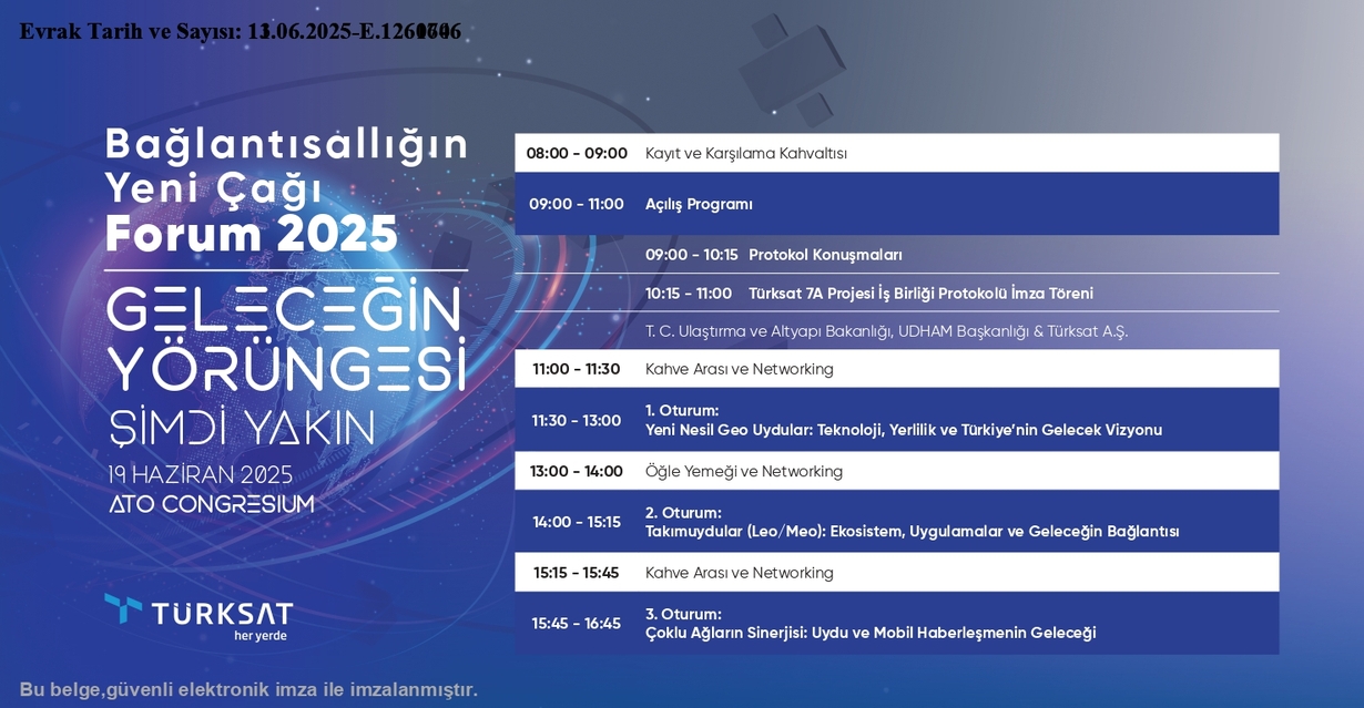 Bağlantısallığın Yeni Çağı Forum 2025 - Geleceğin yörüngesi-1