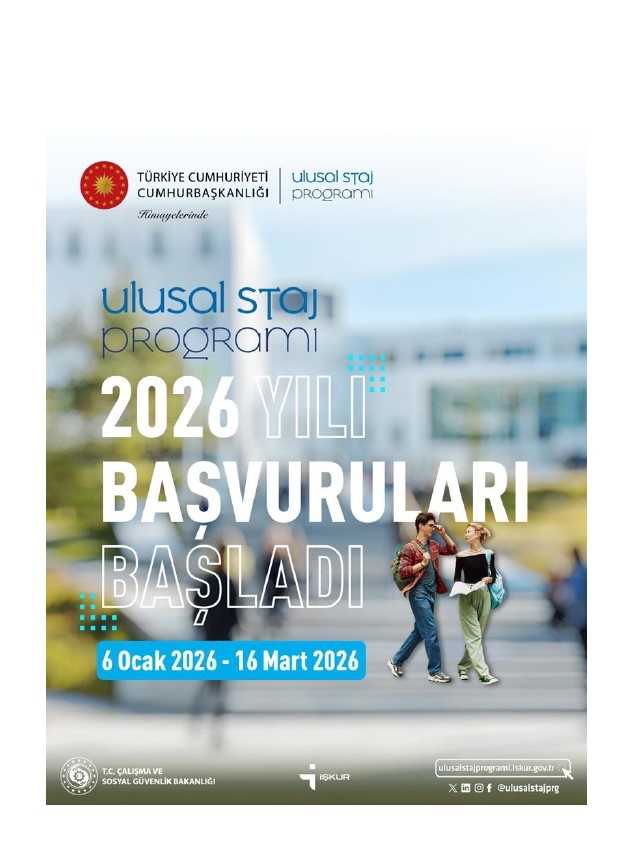 Ulusal Staj Başvuruları Başlıyor!!!-1
