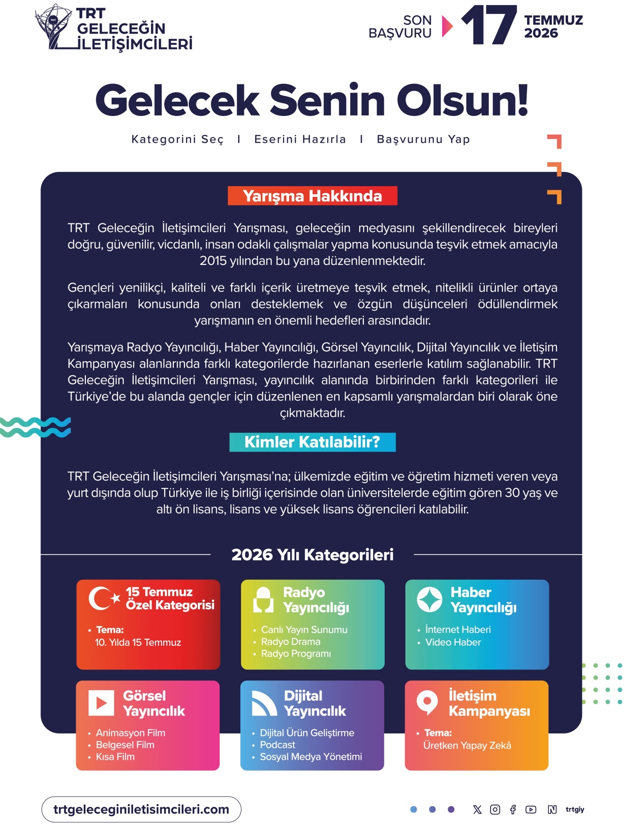 2026 TRT Geleceğin İletişimcileri Yarışması -1