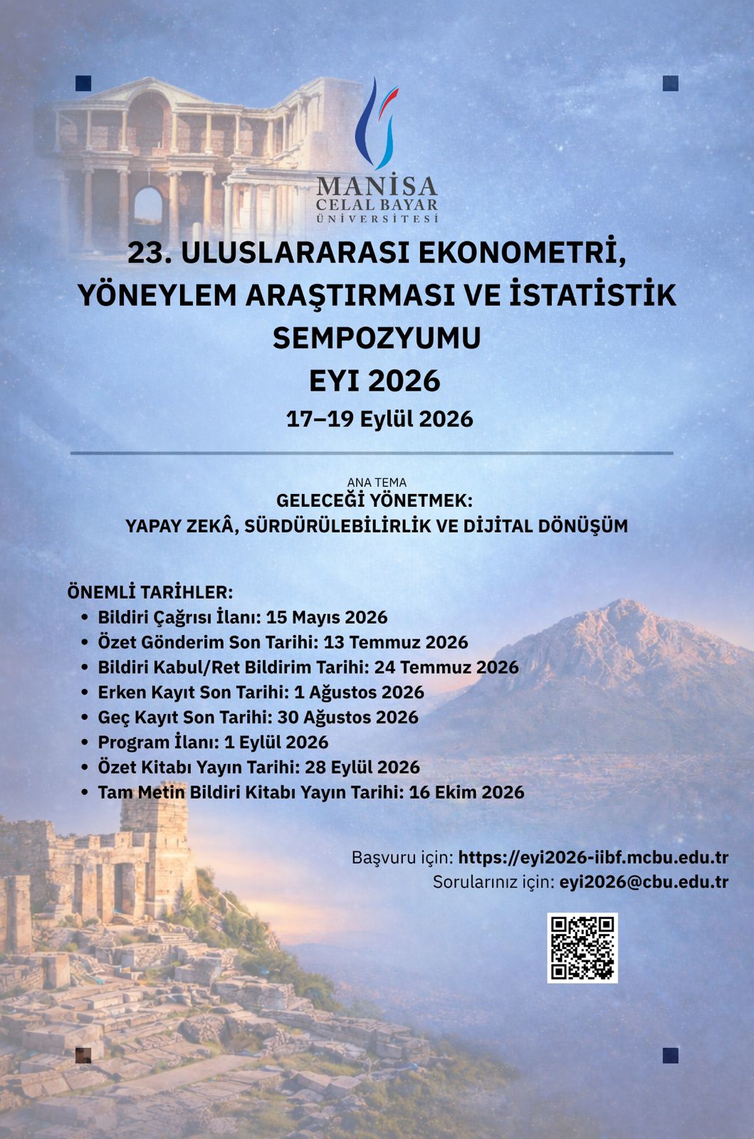 23. Uluslararası Ekonometri, Yöneylem Araştırması Ve İstatistik Sempozyumu-1
