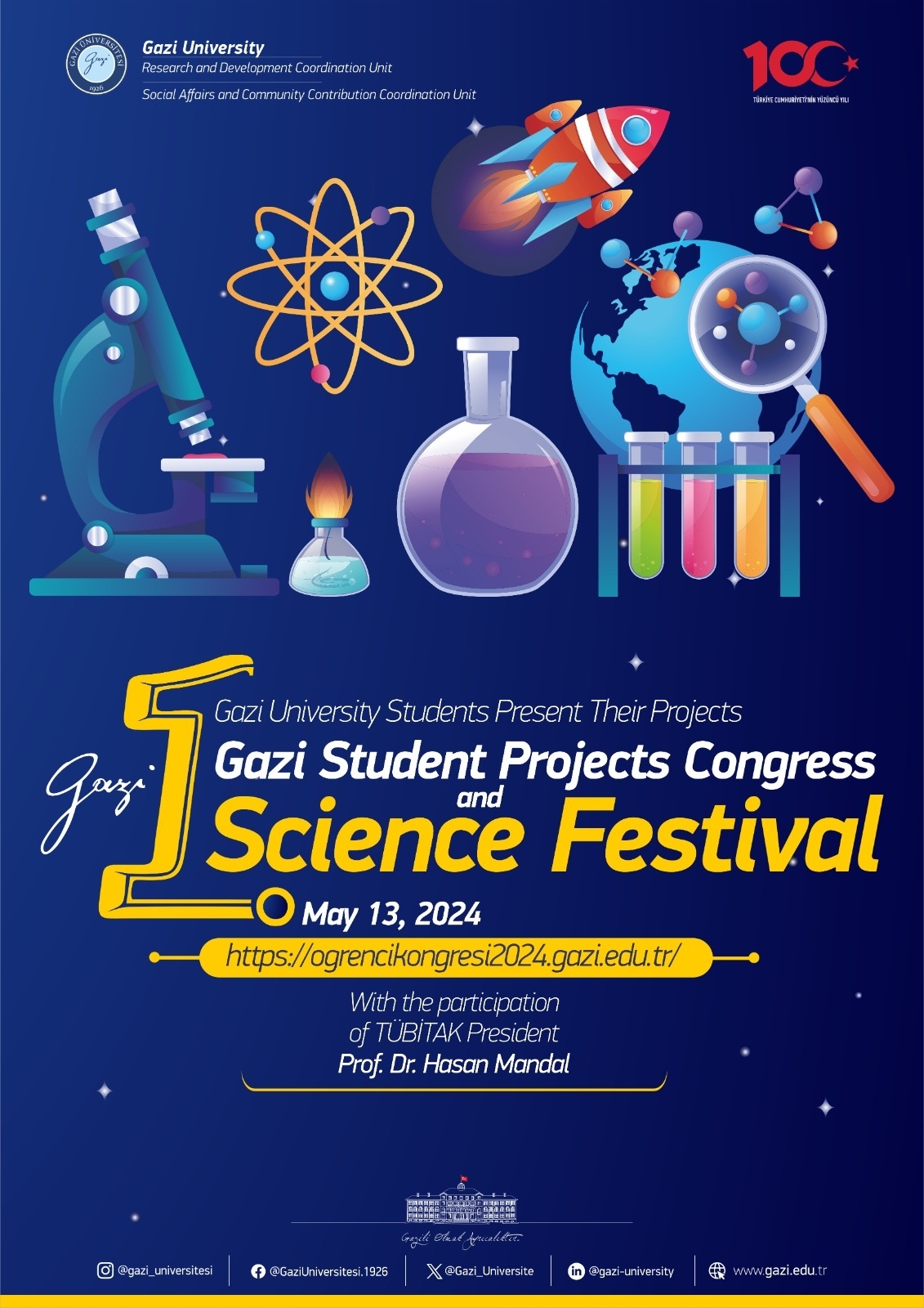 1. Gazi Öğrenci Projeleri Kongresi ve Bilim Şenliği