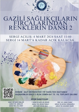 "Gazili Sağlıkçıların Fırçalarından Renklerin Dansı 2” Adlı Resim Sergisi Düzenlendi.