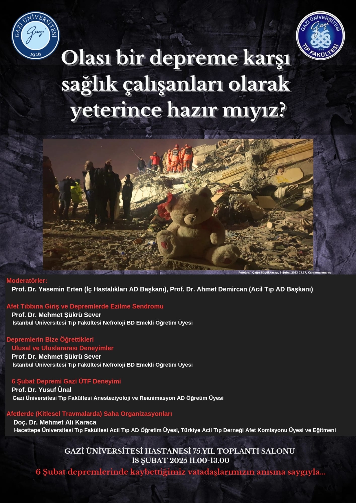 olası bir depreme karşı yeterince hazır mıyız? Afiş-1