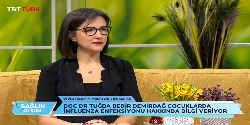 Doç. Dr. Tuğba Bedir DEMİRDAĞ, TRT Türk Ekranlarında Yayınlanan “ Sağlık Olsun” Programına Konuk Oldu