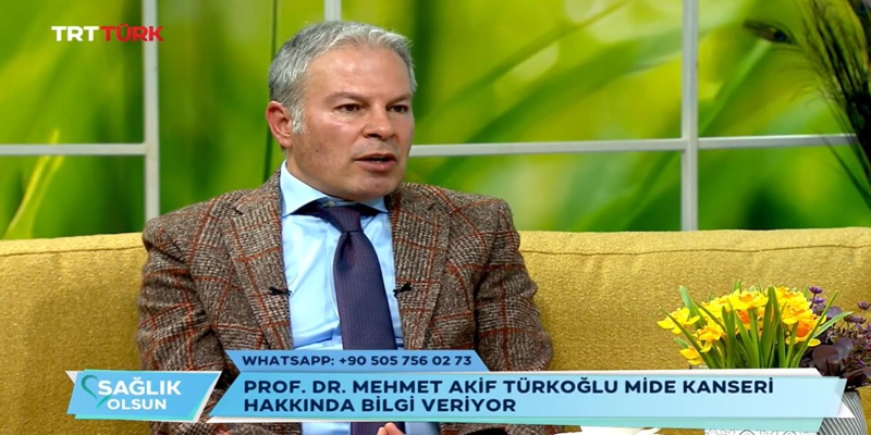 Prof. Dr. Mehmet Akif TÜRKOĞLU, TRT Türk Ekranlarında Yayınlanan “ Sağlık Olsun” Programına Konuk Oldu
