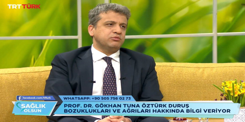 Başhekimimiz Prof. Dr. Gökhan Tuna ÖZTÜRK, TRT Türk Ekranlarında Yayınlanan “Sağlık Olsun” Programına Konuk Oldu