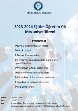 2023-2024 Eğitim Öğretim Yılı Mezuniyet Töreni