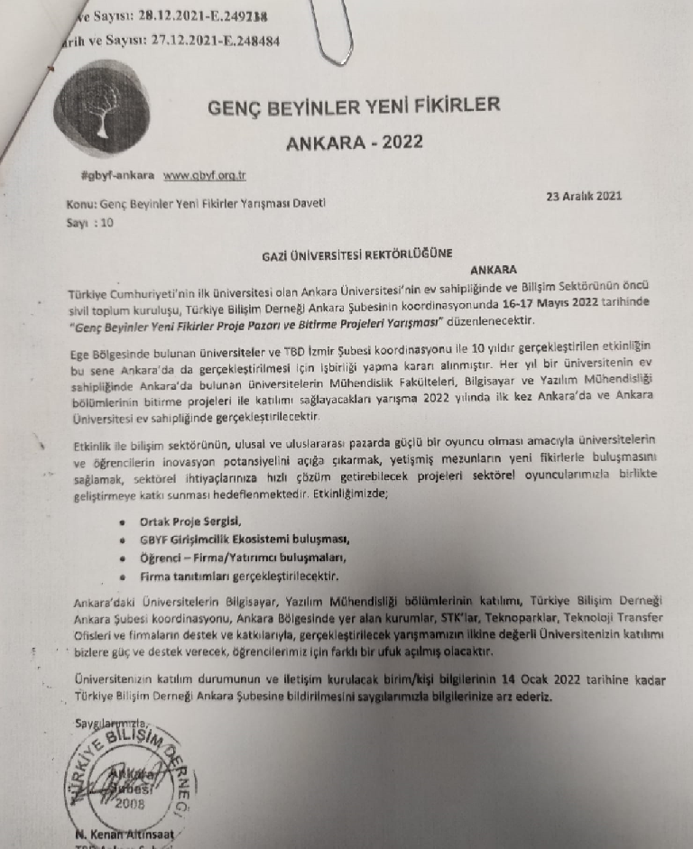 Genç Beyinler Yeni Fikirler Daveti-1