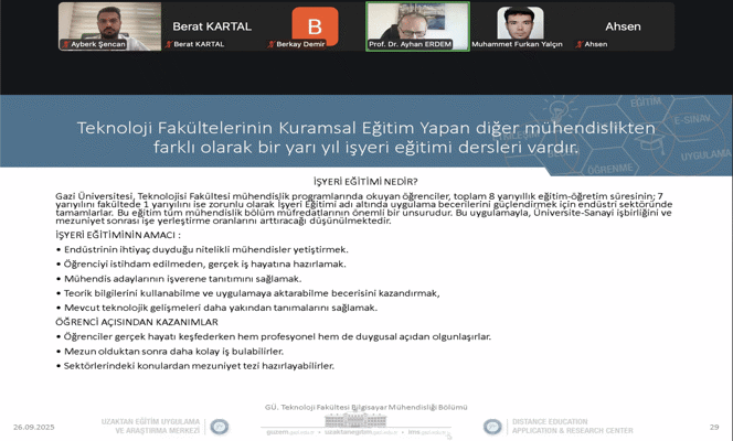 Bilgisayar Mühendisliği Tanıtım ve Oryantasyon Toplantısı