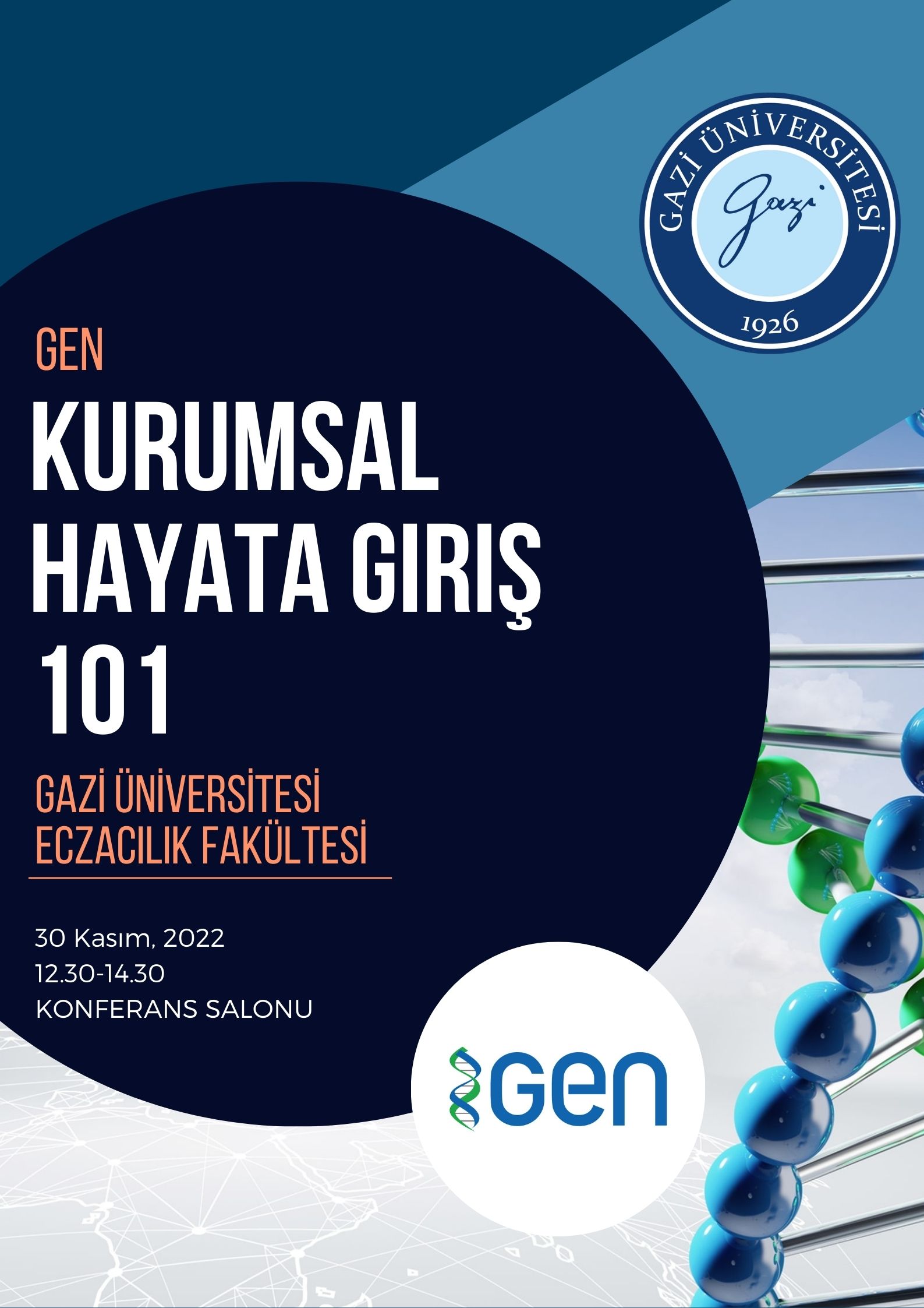 Kurumsal Hayata Giriş 101-GEN 30. Kasım.2022 Etkinlik Afiş 1