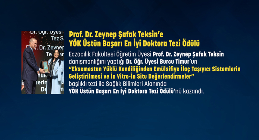 Zeynep Şafak Teksin Ödül