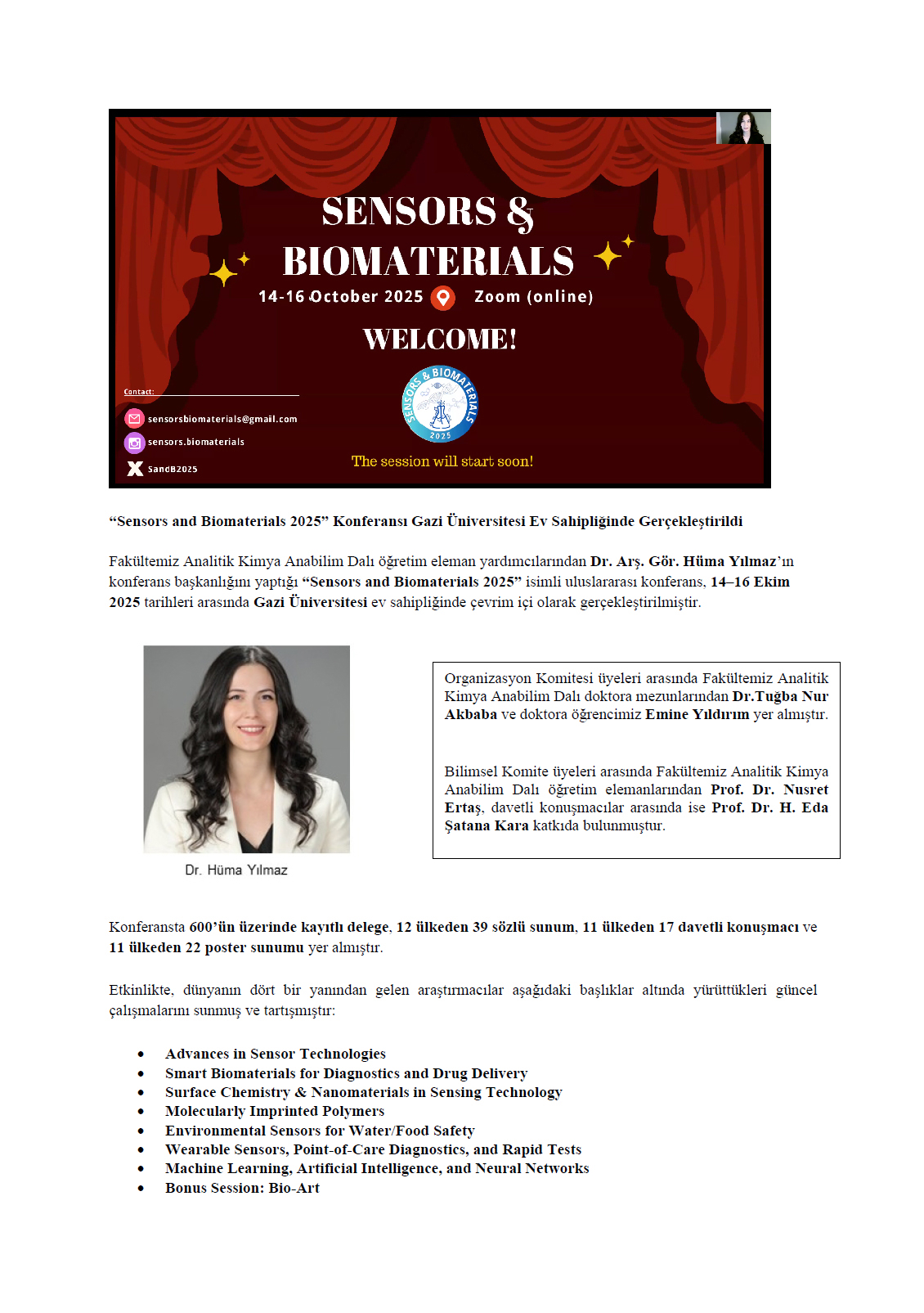 Sensors and Biomaterials 2025 Konferansı-1