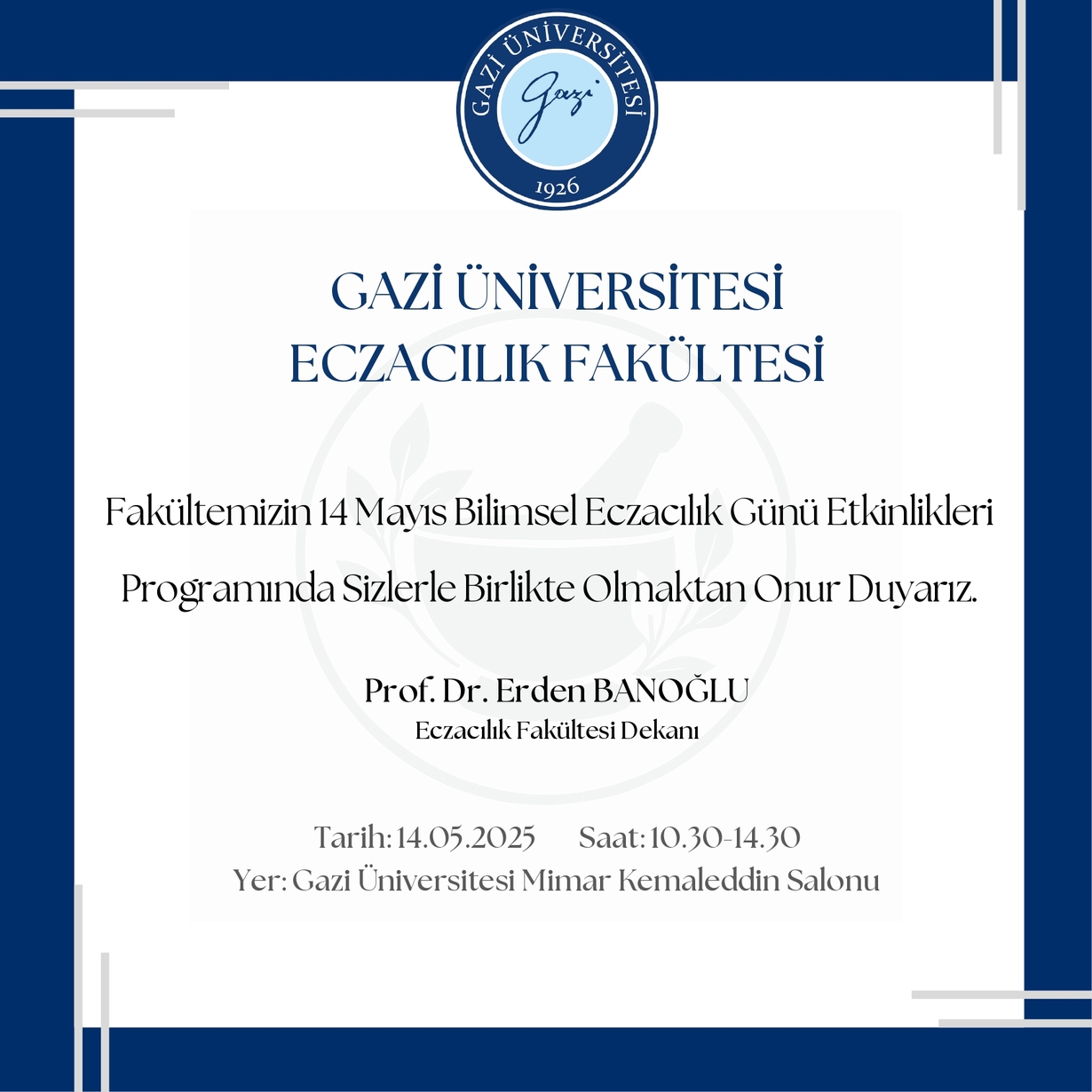 14 Mayıs Eczacılar Günü Davetiye ve Etkinlik Programı-1