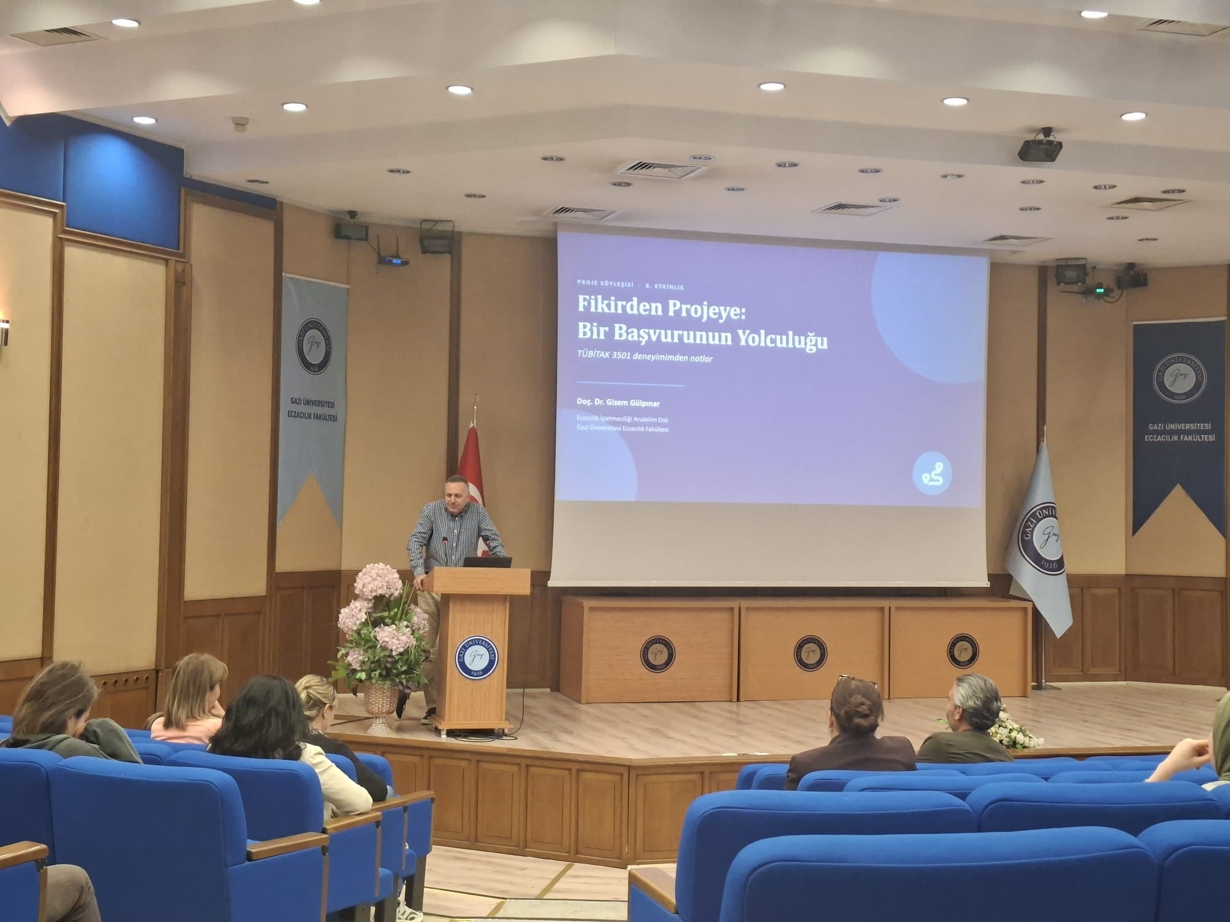 Fakültemizde Doç. Dr. Gizem GÜLPINAR tarafından 8. Proje Söyleşisi gerçekleştirildi.-1