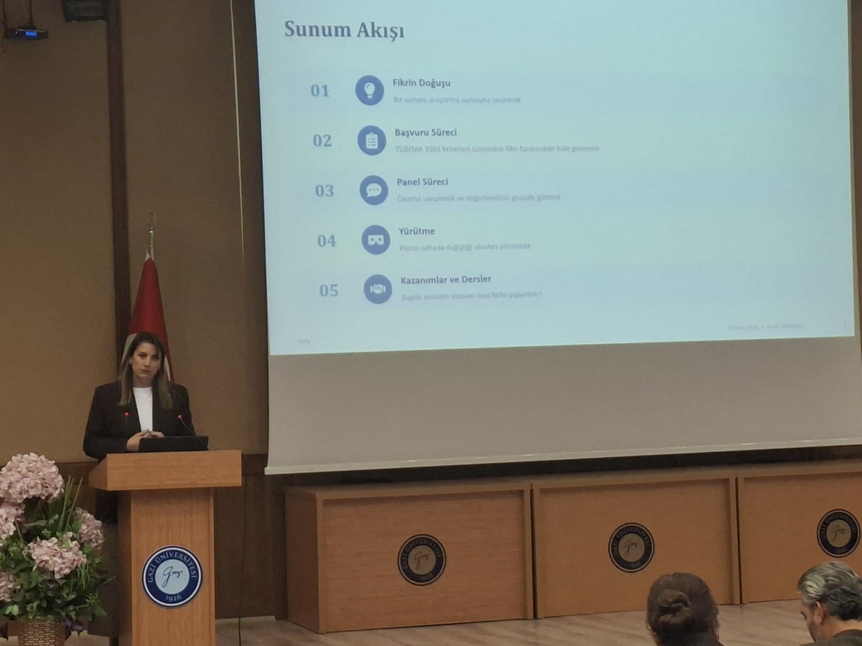 Fakültemizde Doç. Dr. Gizem GÜLPINAR tarafından 8. Proje Söyleşisi gerçekleştirildi.-2