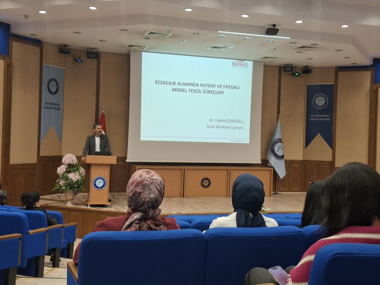 Fakültemizde Eczacılık Alanında Patent ve Faydalı Model Tescil Süreçleri konusunda Seminer düzenlendi. -1
