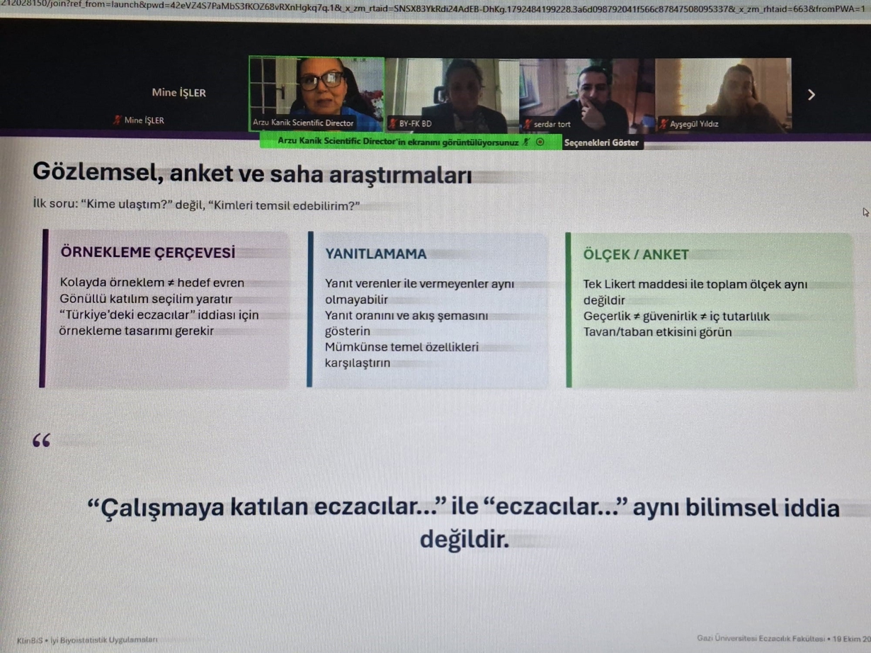 Fakültemizde “Eczacılık Araştırmalarında İyi Biyoistatistik Uygulamaları” konusunda Seminer düzenlendi.-5