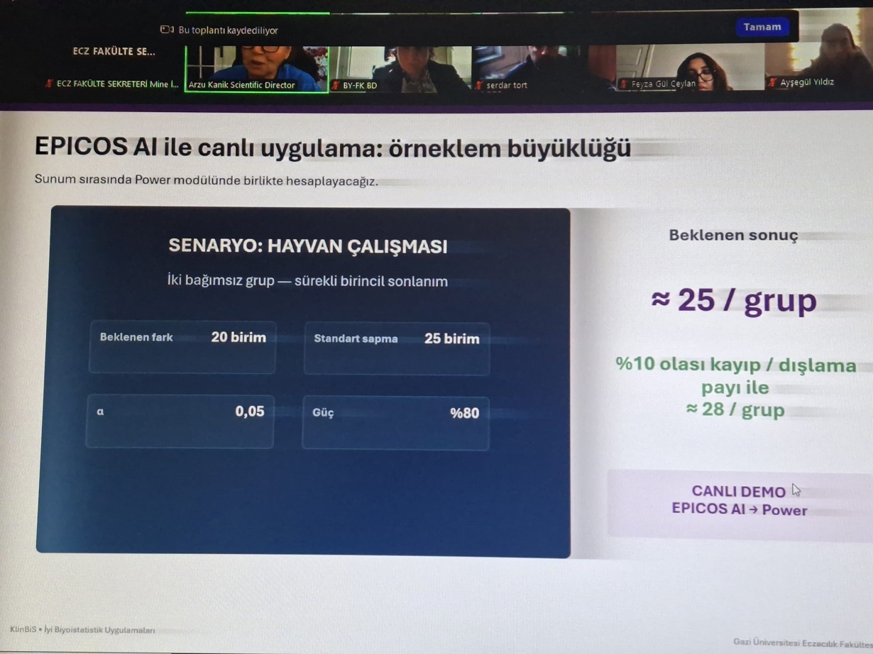 Fakültemizde “Eczacılık Araştırmalarında İyi Biyoistatistik Uygulamaları” konusunda Seminer düzenlendi.-2