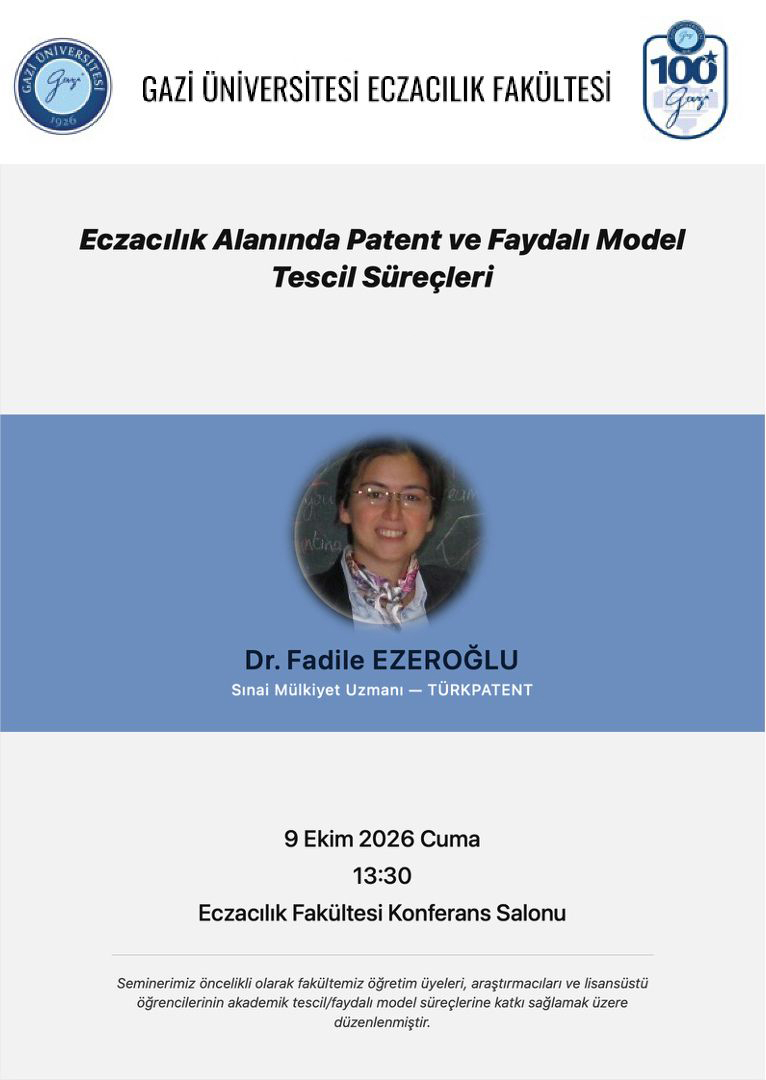Eczacılık Alanında Patent ve Faydalı Model Tescil Süreçleri-1