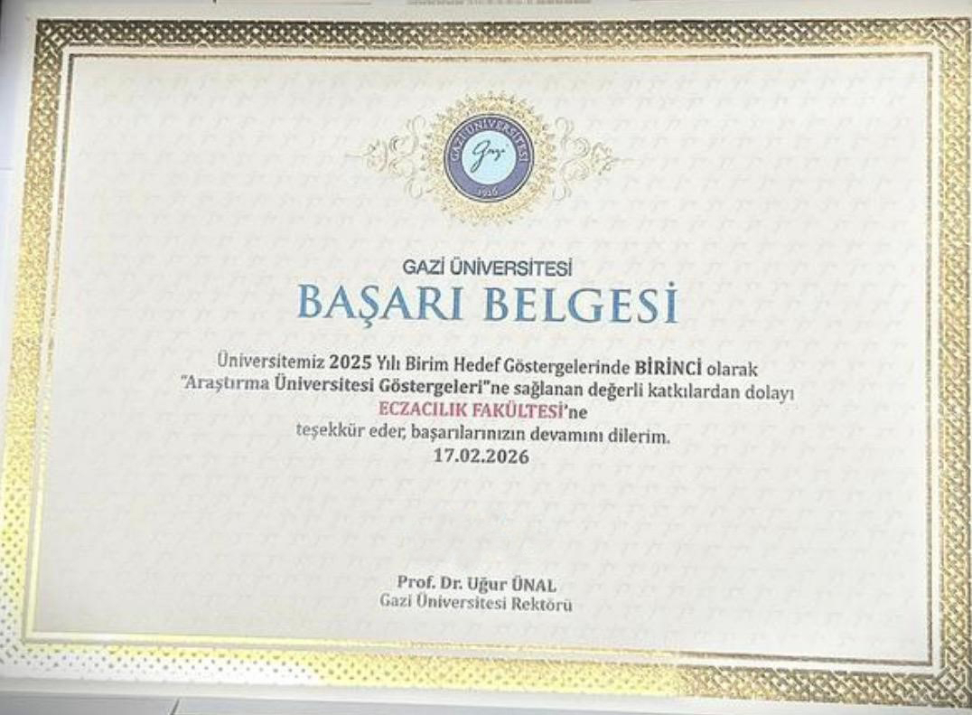 GÜ Ecz Hedef Göstergelerinde 1 nci-1