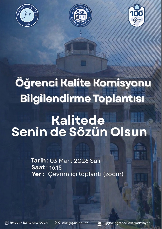 Öğrenci Kalite Komisyonu Bilgilendirme Toplantısı-1