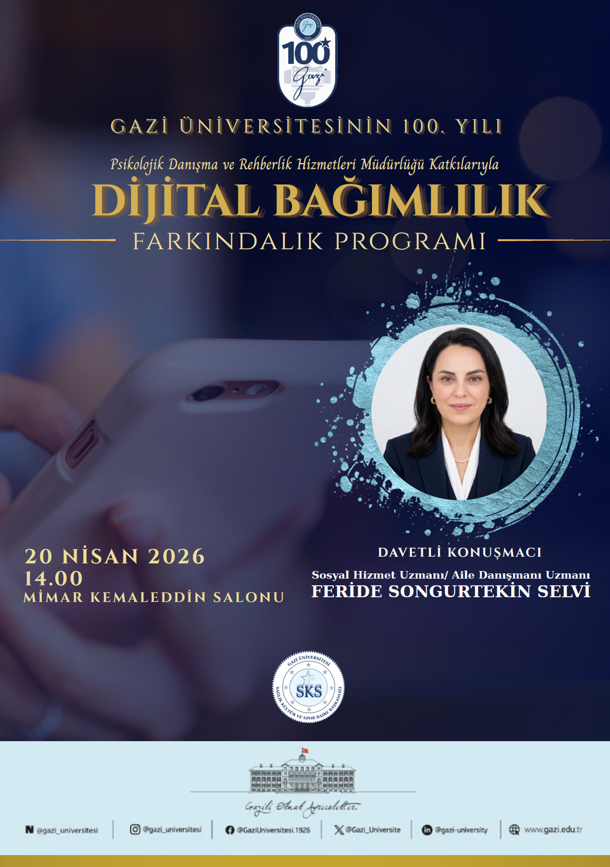 100. Yıl Etkinlikleri Dijital Bağımlılık Semineri-1