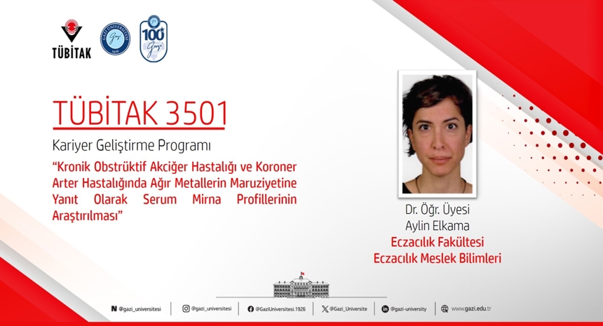 Dr. Öğr. Üyesi Aylin Elkama’nın TÜBİTAK 3501 Projesi Kabul Edildi