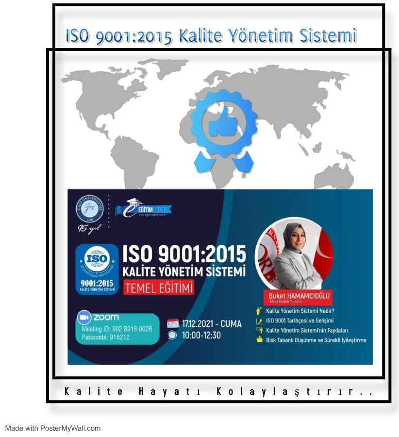ISO 9001:2015 Kalite Yönetim Sistemi Temel Eğitim Programı-1