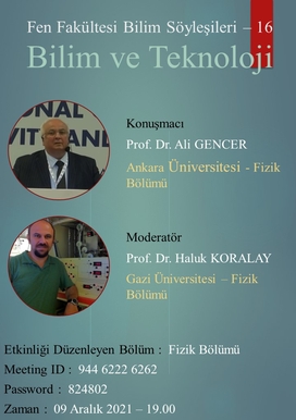 Fen Fakültesi Bilim Söyleşileri - 16