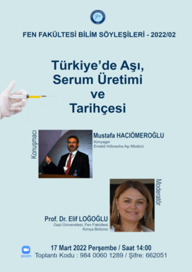 “Türkiye’de Aşı, Serum Üretimi ve Tarihçesi” konulu çevrimiçi etkinlik düzenlenecektir