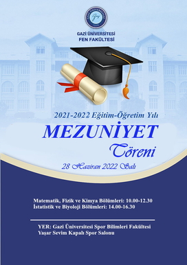 Fakültemizde Mezuniyet Töreni 28 Haziran 2022 Salı günü yapılacaktır.