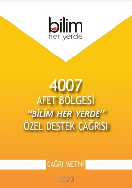 "Bilim Her Yerde" TÜBİTAK Proje Çağrısı