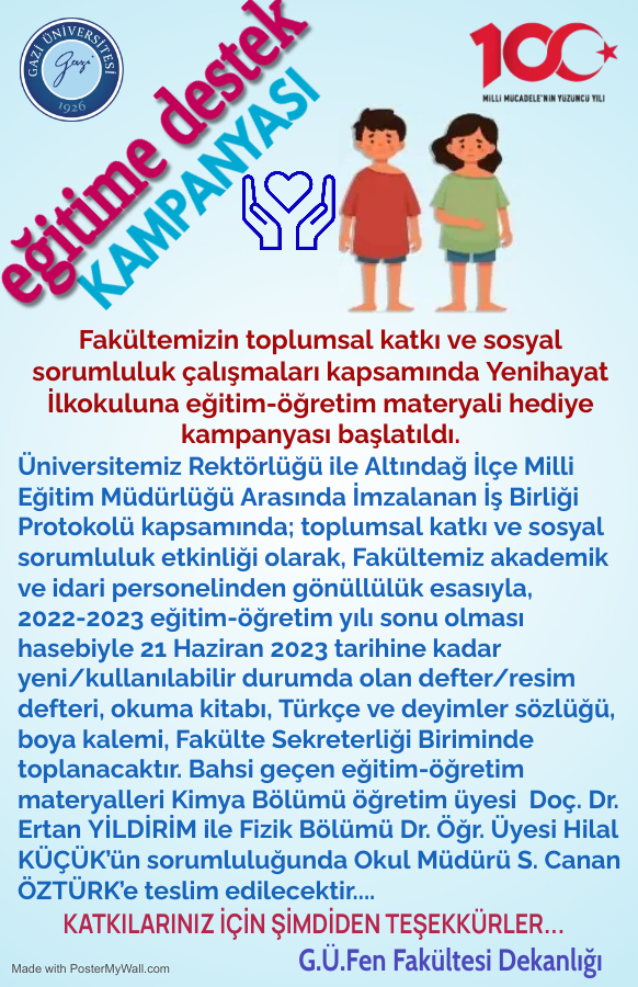 Yenihayat İlkokuluna eğitim-öğretim materyali hediye kampanyası başlatıldı.