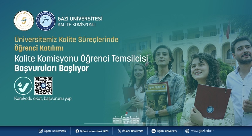 Kalite Komisyonu Öğrenci Temsilcisi Başvuruları