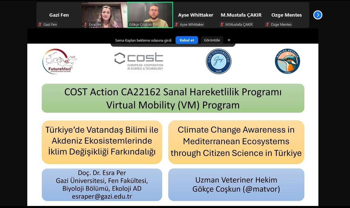 Vatandaş Bilimi ile Akdeniz Ekosistemleri’nde İklim Değişikliği Farkındalığı Üzerine Webinar -1