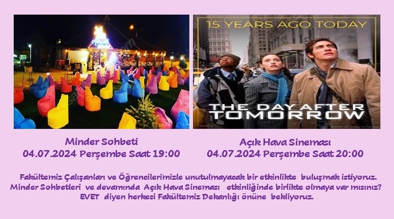 Minder Sohbeti ve Açık Hava Sinema Gösterimi -1