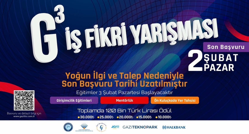 G3 İş Fikri Yarışması Başvuruları